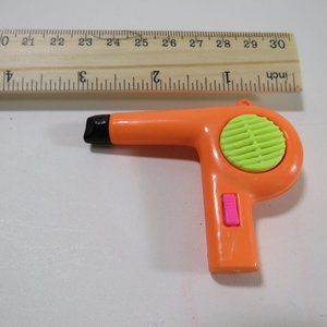 Vintage 1980s NEON miniature HAIR DRYER Toy Collectable